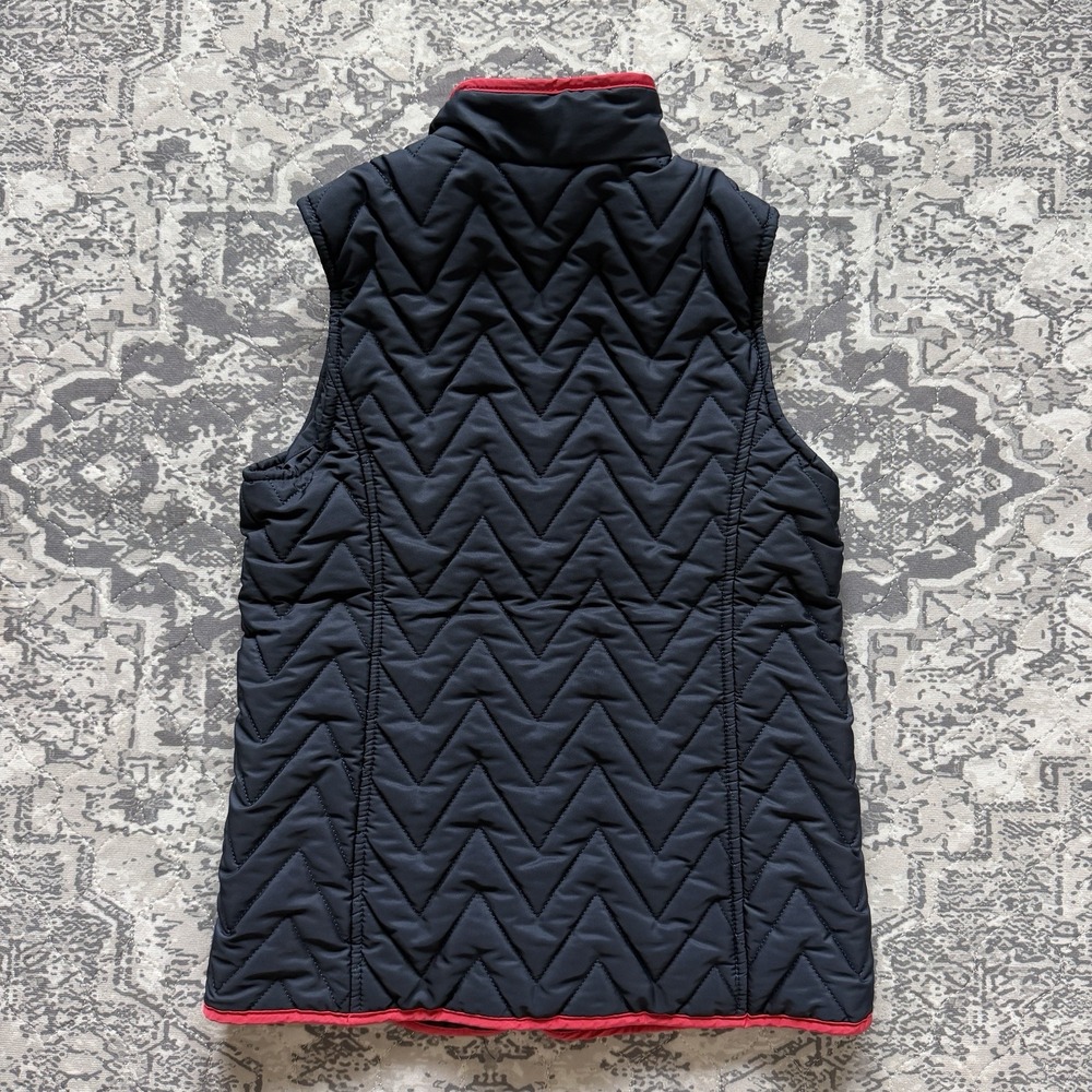 ARIAT Ashley Quilted Girls Youth Kids Vest Medium 10 Navy Blue Sleeveless - Picture 7 of 11